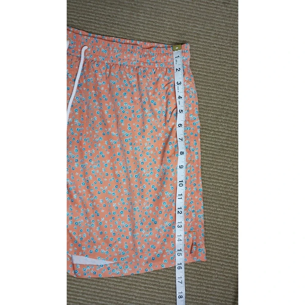 J&Josh Men's Swim Shorts Orange Flowers Luxury Swim Trunks Sz XXL JS26B2307 NWT